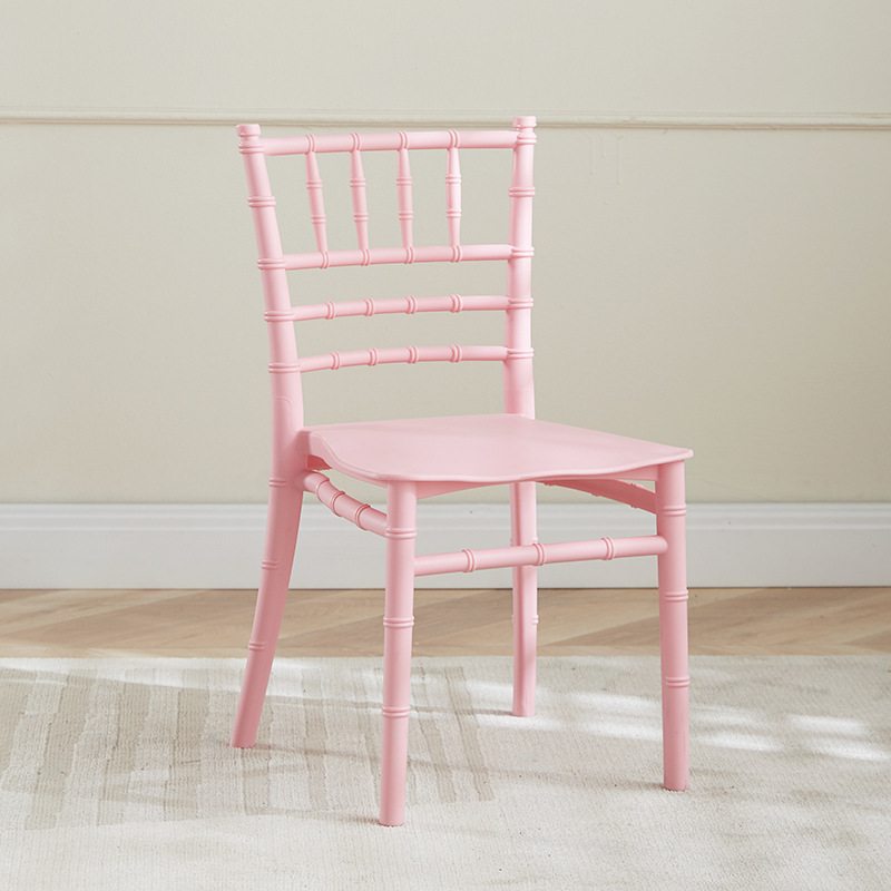 Silla infantil de bambú para banquetes, jardín de infantes o comedor, con respaldo integrado, uso doméstico o escolar