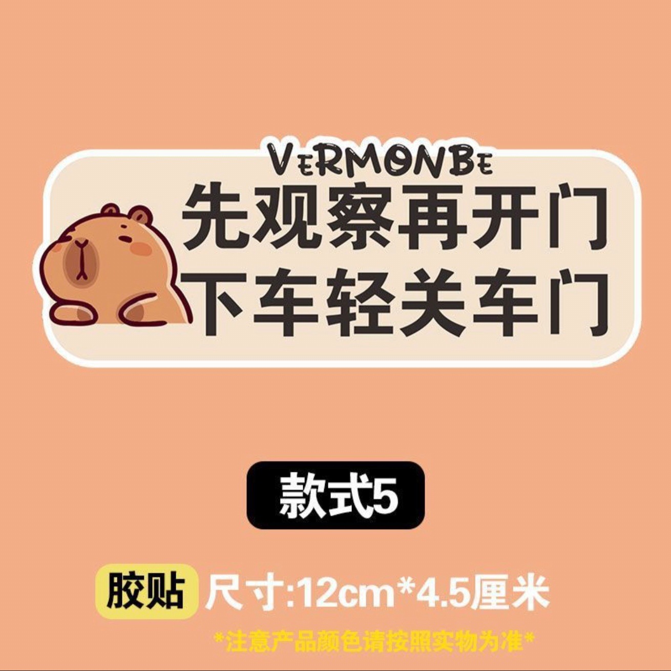 Observe first before opening the door and get out of the car. close the door gently