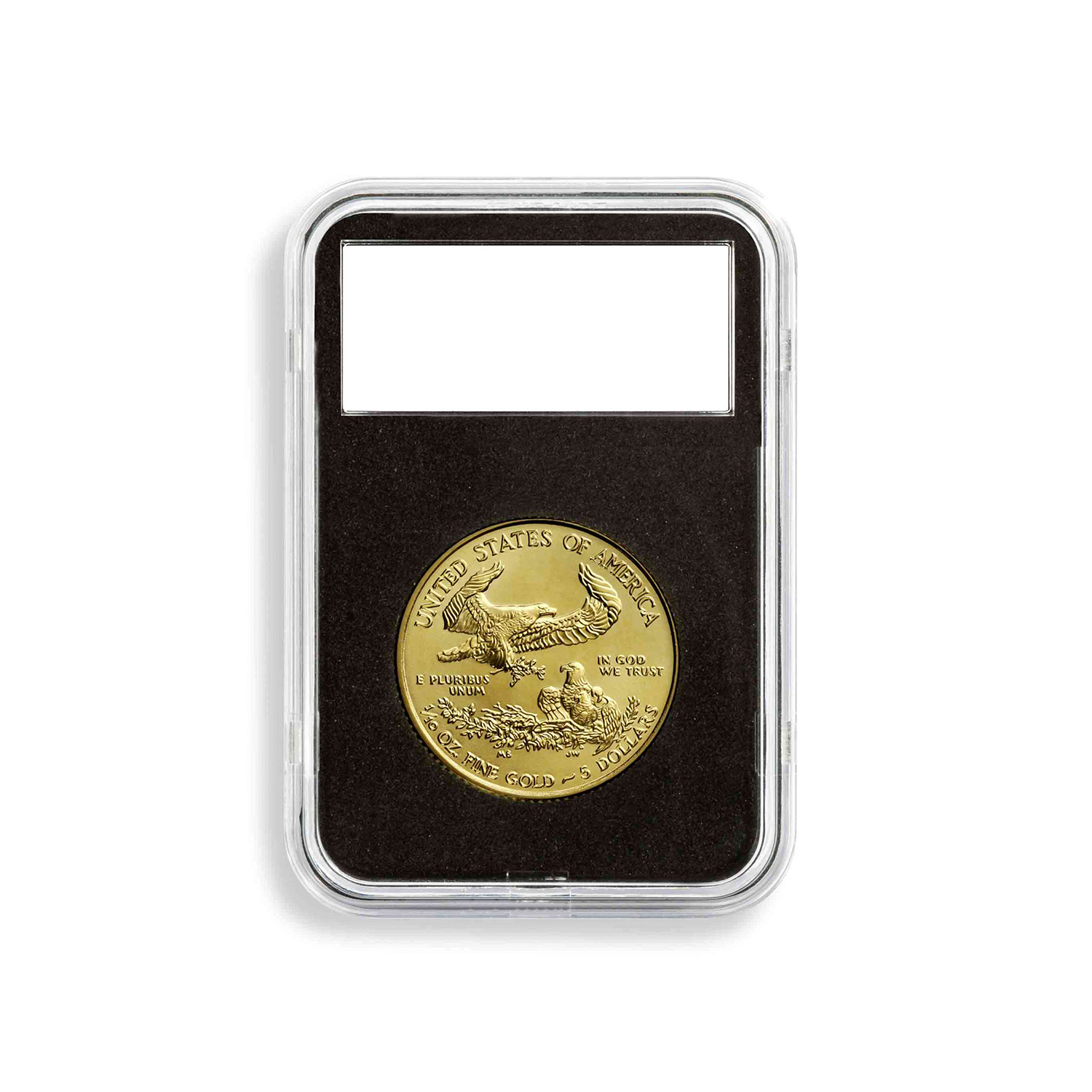 Un yuan caja de identificación de monedas caja de colección transparente caja de almacenamiento clasificación caja de monedas caja de protección de almacenamiento de monedas caja cuadrada al por mayor