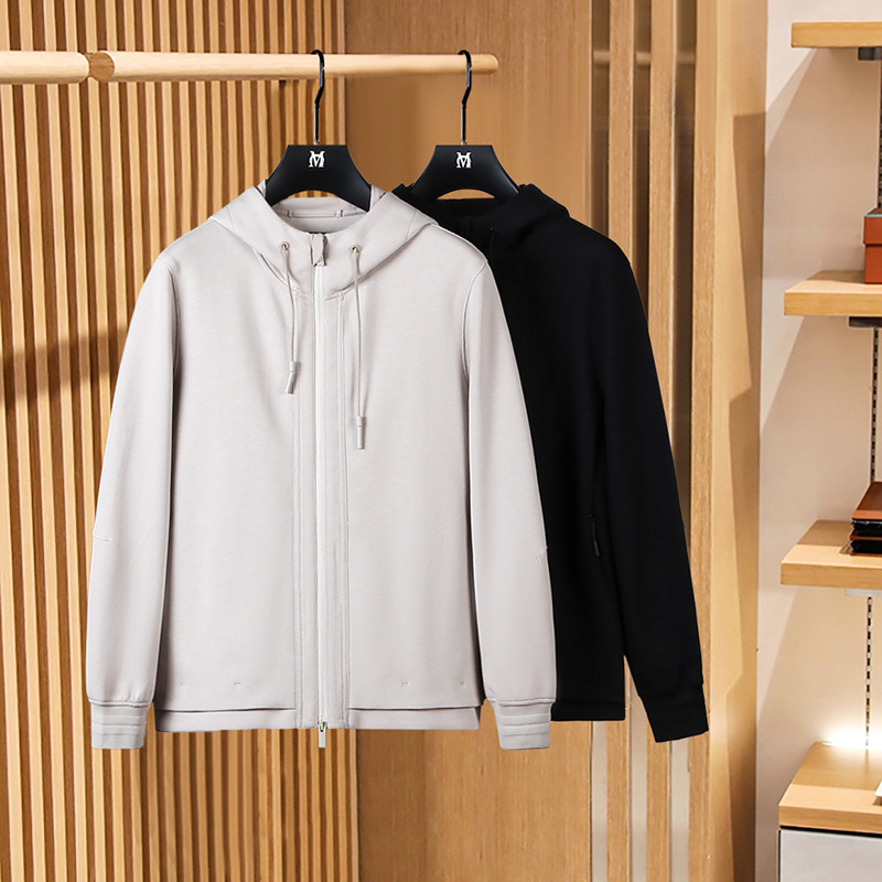 Easiest for Match and Simple Style ~ Classy Air Layer Men's Sports and Leisure Hooded Jacket A623 Lightweight