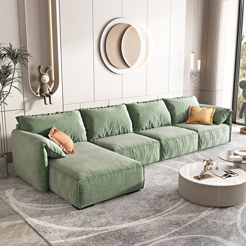 Elefante oreja sofá italiano minimalista Baxter tela sofá sala de estar pequeño apartamento Internet celebridad tecnología tela sofá