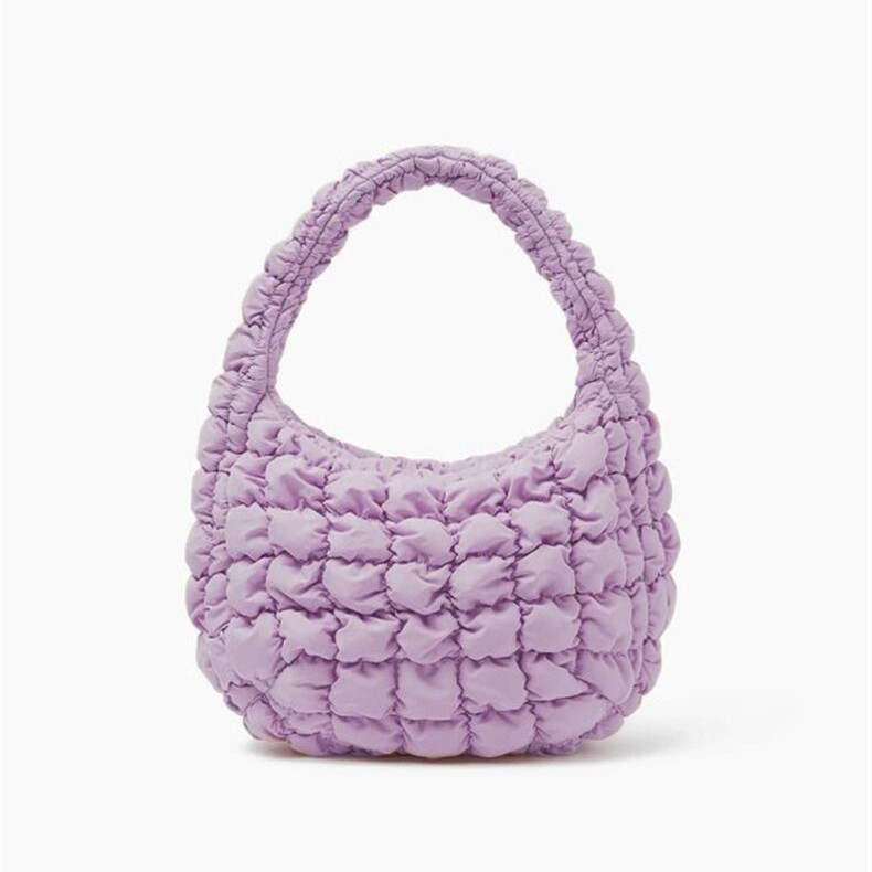In-Stock Cos Same Style Cloud Puff Bag 2024 Summer New Pleated Handbag Shoulder Crossbody Cloud Bag