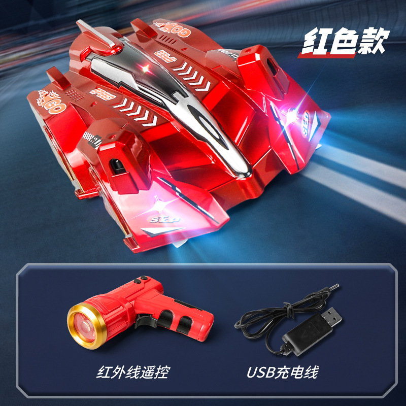 Venta caliente transfronteriza pared escalada coche control remoto inalámbrico recargable escalada coche niños control remoto juguete truco coche fábrica ventas directas