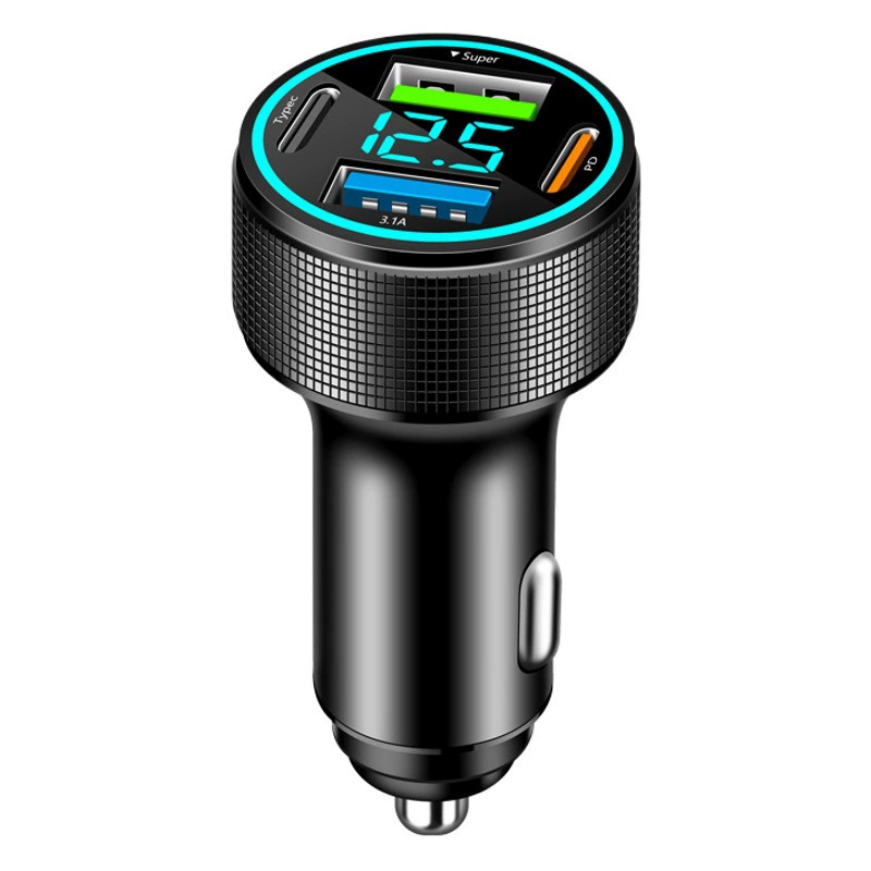 Автомобильное зарядное устройство с супербыстрой зарядкой, новая модель 2025 года, автомобильное зарядное устройство PD, металлическое, для быстрой зарядки, прямые поставки с завода