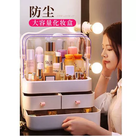 Storage box, table dressing table, storage system, internet celebrity