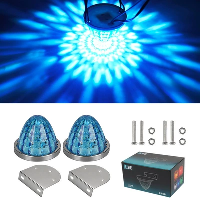 Light Glass-Type Plastic Truck Side – Gündüz işıqları - 10-30v-always-on-ice-blue-pack-of-two-2-stands
