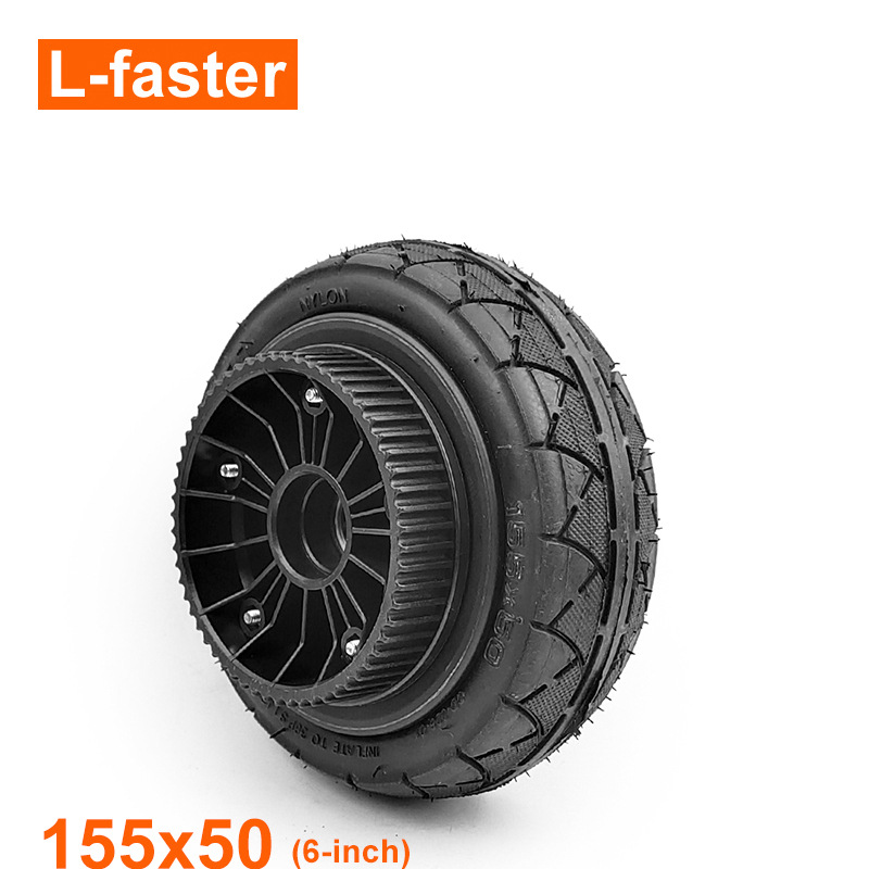 L-faster 6 英寸充气轮 155*50 带60齿同步轮内孔 8MM电动滑板车