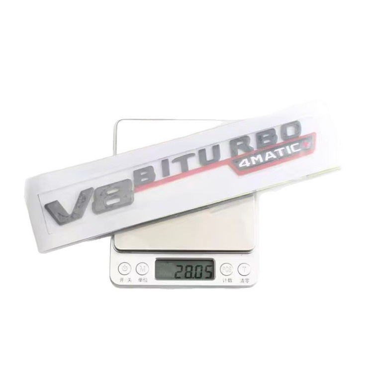 Suitable for Mercedes-Benz Modified Amg Fender Side Label V8 Biturbo4Matic+ Door Label Fender Car Sticker