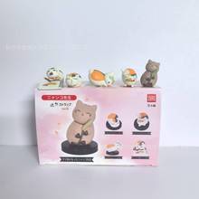 潮玩动漫夏目友人帐猫老师休闲时光玩偶公仔盒蛋 娃娃机居家摆件