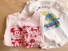 純棉短袖t恤2024夏季韓版卡通印花中小童寬鬆圓領半袖上衣打底衫