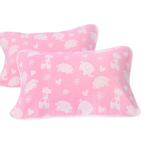 Six-layer gauze pure cotton face towels for adults and children, thick absorbent 100% cotton cartoon pillow covers, home use couple face towels
