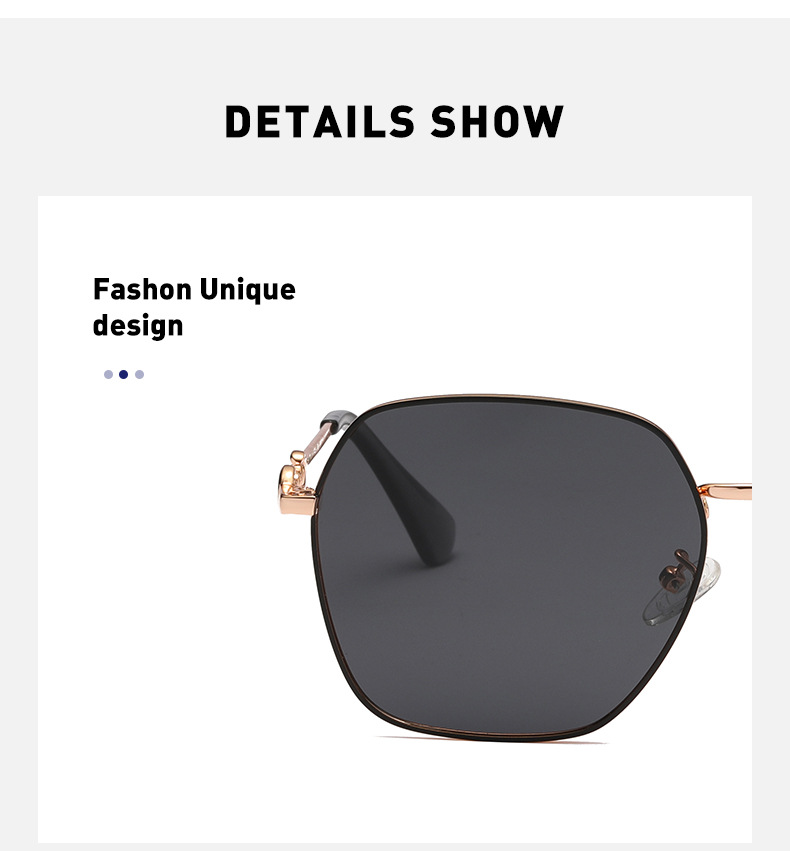 Sunglasses 2021 New Polarized Sunglasses Fashion Big Frame Sunglasses Sunglasses High-end Glasses display picture 4