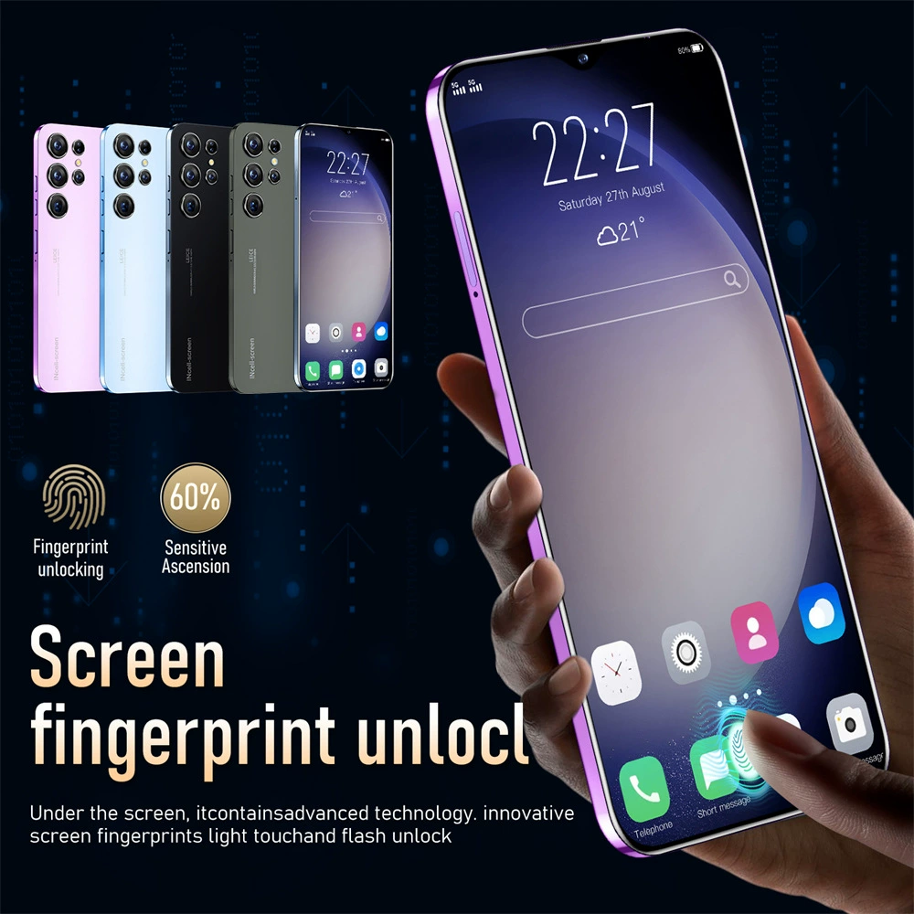 Смартфон S23 Ultra, 7,3-дюймовый HD, 16 ГБ + 1 ТБ, Android 13, аккумулятор 6800 мАч