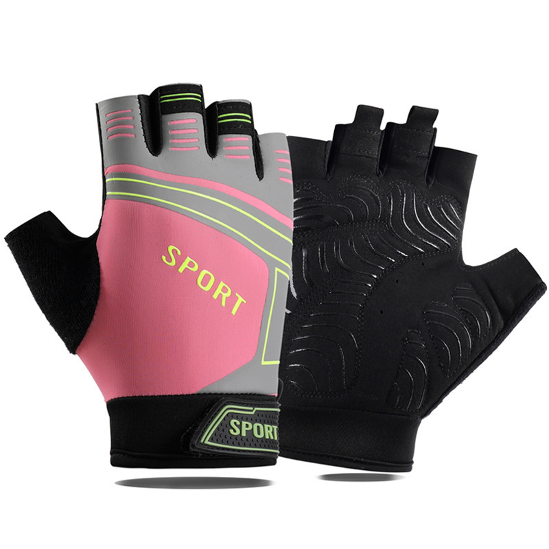 Guantes de fitness para hombres y mujeres al aire libre gimnasio deportes transpirable fino a prueba de golpes mancuerna levantamiento de pesas dinámico guantes de ciclismo