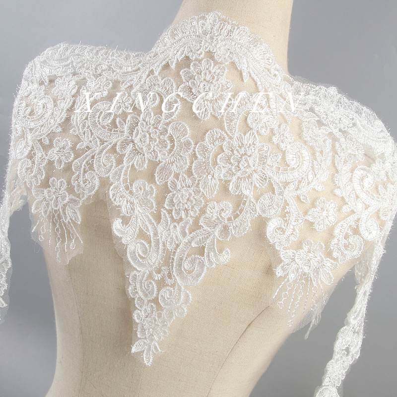 星辰花边毛毛绳花边宽30CM跨境服装辅料批发蕾丝花边lace fabric