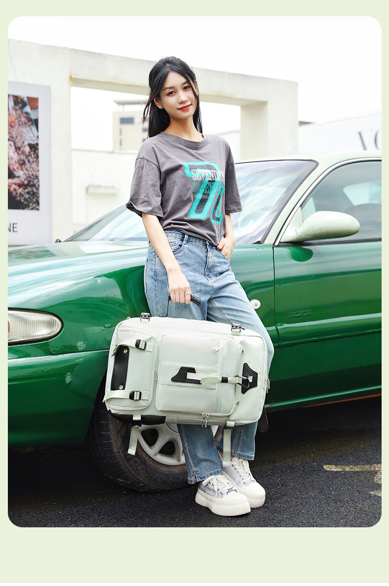 Men With High-end Feel, Large Capacity, Crossbody And Handheld Travel Bag, Outdoor Hiking Backpack For Women_voghion.com