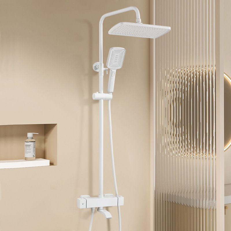 Household Constant Temperature Shower Head Set Surface-Mounted One-Button Temperature Locking Bathroom Shower Booster Head Shower Screen Spray Household Constant Temperature Shower Head Set Surface-Mounted One-Button Temperature Locking Bathroom Shower Booster Head Shower Screen Spray