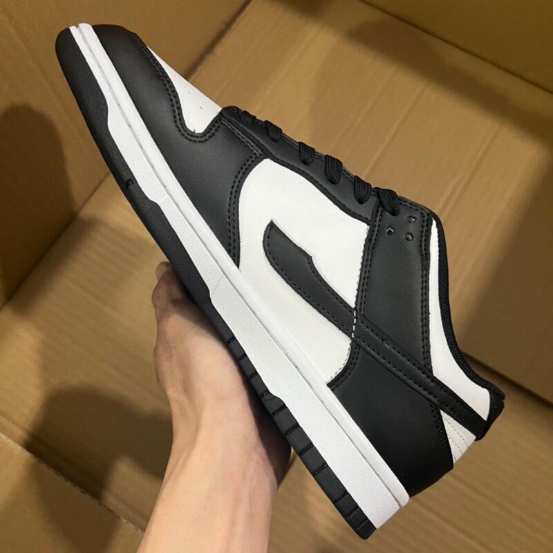 High-End Sbdunk Low-Top Casual Sneakers for Men and Women, Black and White Sports Couple Basketball Shoes, Factory Direct Sales