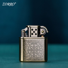 Zorro kerosene lighter windproof Constantine personalized creative old nine-door retro men's lighter birthday gift