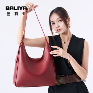 Niche Design High-End Tote Bag for Women Commuting Large Capacity Shoulder Crossbody Bag Retro Soft Leather Handbag