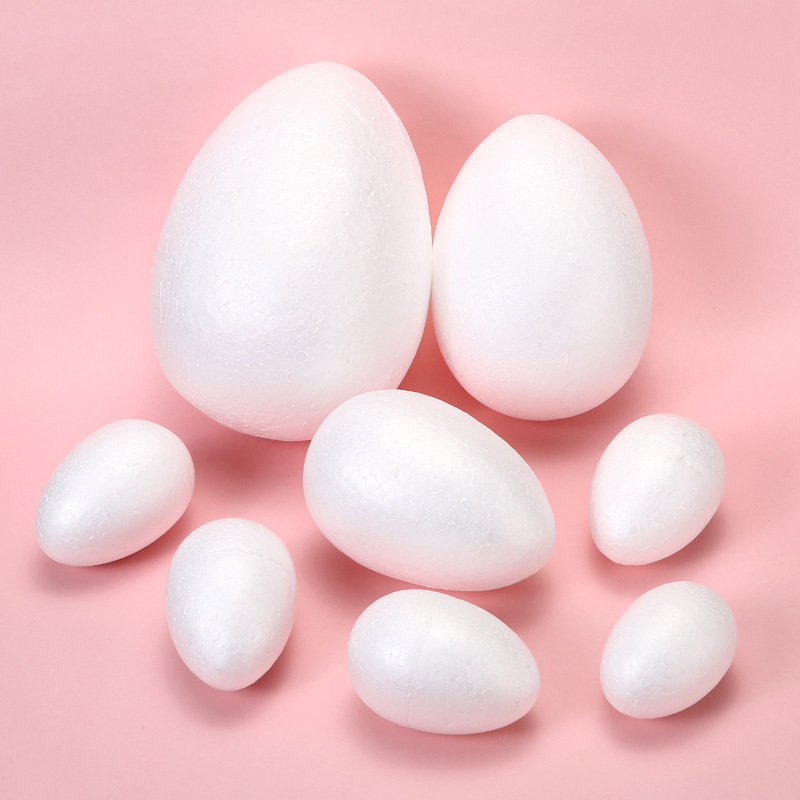 Manufacturer Customized Poly Dragon Foam Solid Eggs for Kidsren Handmade DIY Painted Eggs Easter Decoration Supplies