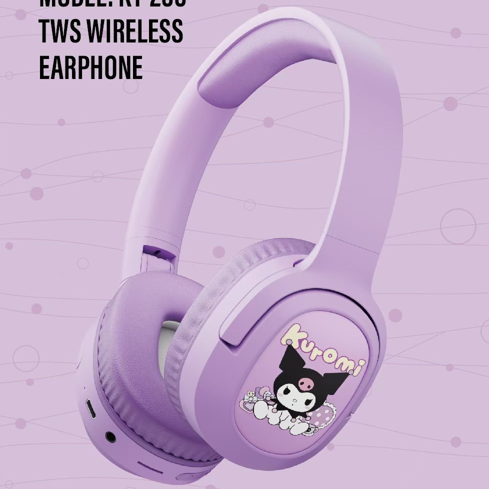 Nuevo KT-200 transfronterizo de celebridades de Internet auriculares Bluetooth patrón de dibujos animados lindo auriculares de aprendizaje para niños al por mayor image 4