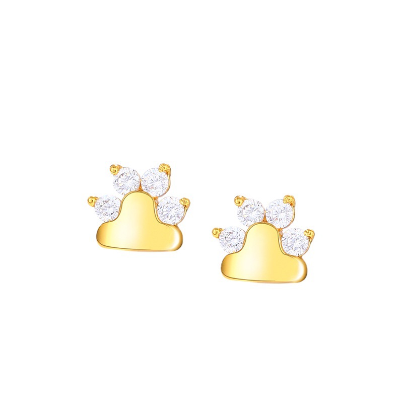 Xuping joyas animadas lindas garras de gato compactas pendientes de nicho de diseño femenino japonesas joyas de orejas coreanas al por mayor