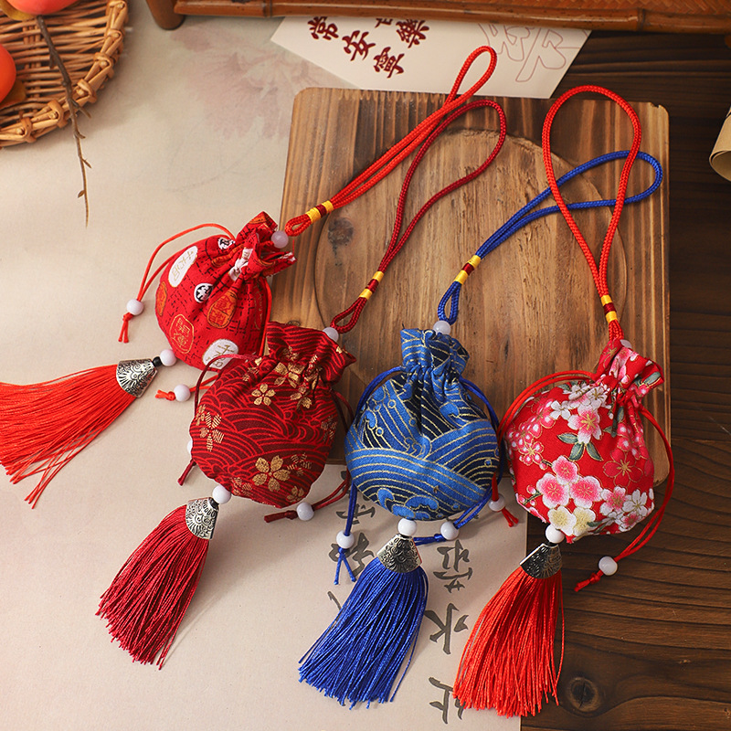 Nuevos productos de flores de Año Nuevo de siete colores de cordier, material de combinación de bolsas de bendición, accesorios de barril de bendición hechos a mano, materiales de flores DIY