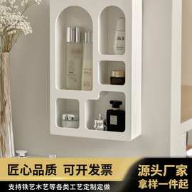 法式奶油风玄关柜客厅装饰柜家用置物柜收纳架香薰化妆品置物架
