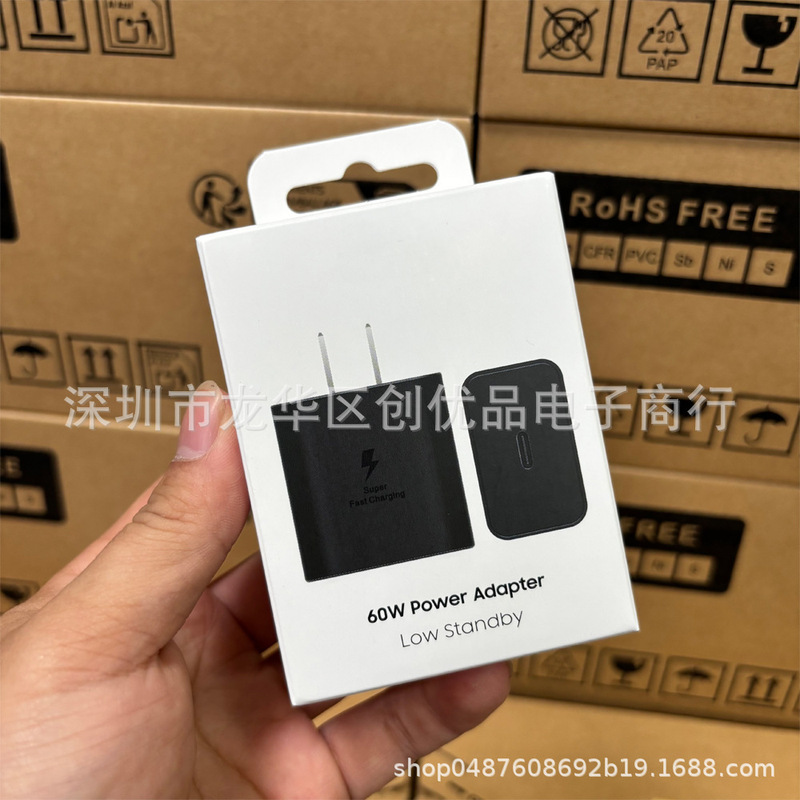 Samsung 60W Us Standard Charger Suitable for Samsung S26 Original Fast Charging Head Us Standard Charging Head Ep-T6010