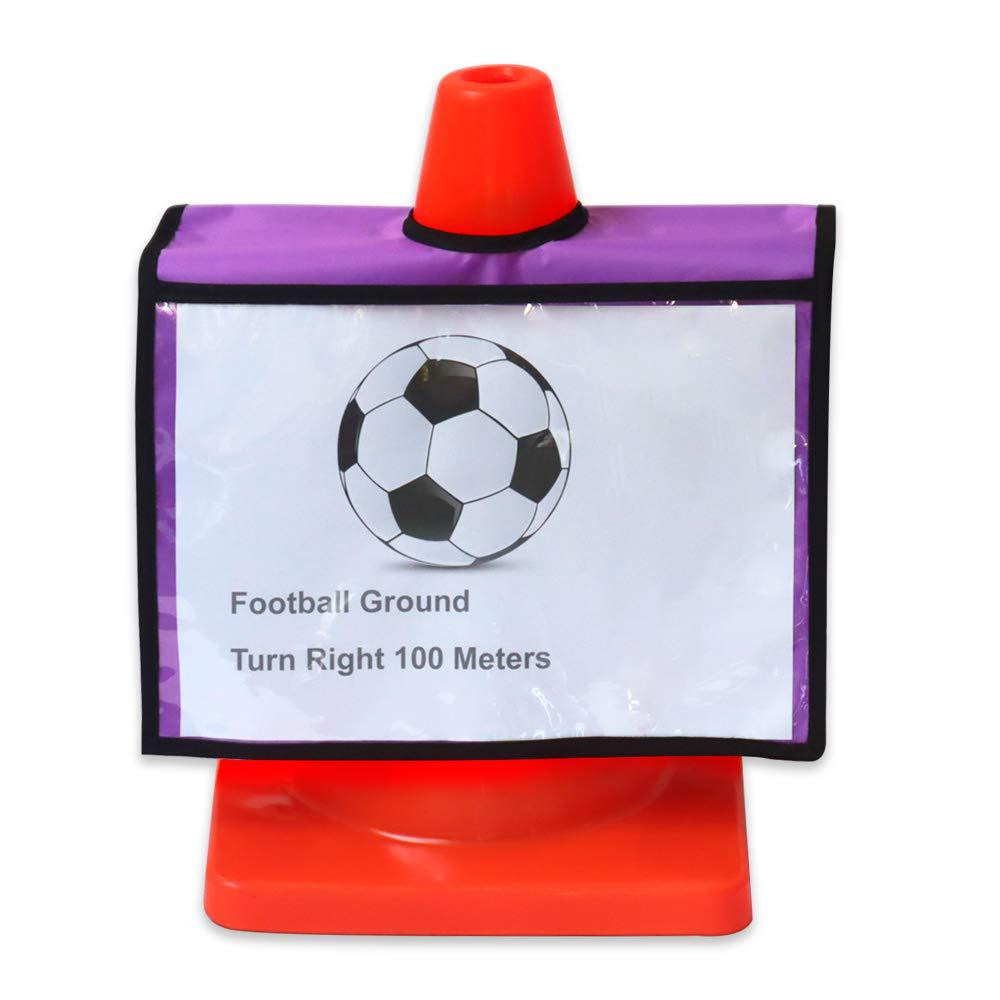 亚马逊跨境新品交通安全锥形套安全信息标志套体育训练警示信号标