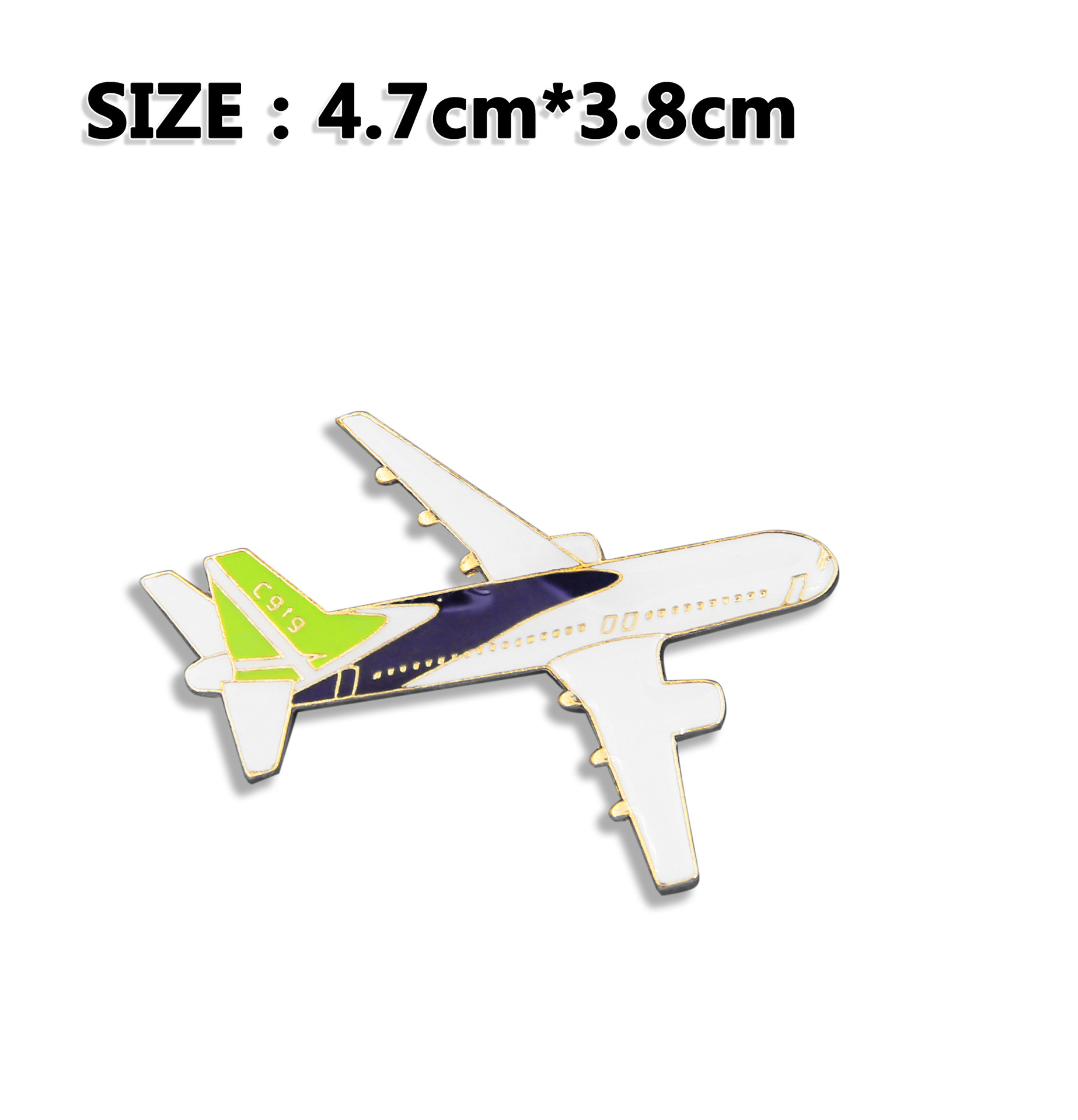 Tendencia de la personalidad combatiente de metal insignia Bombardero Avión insignia helicóptero broche PIN