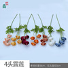 Small 4 heads of tea rose buds, Little Lulian Hotel Boycores Beautiful Chen Road Guotu Flower Home Beauty Pets INS Wind