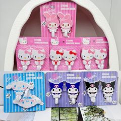 かわいい KT スタイリングフック、強力粘着フック、ドアバックフック、キッチンとバスルームのパンチフリー、痕跡フック、釘フリーフック