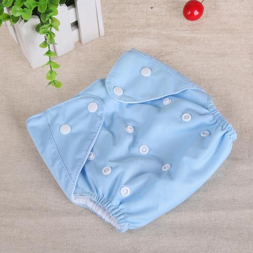 Wholesale Manufacturer Large Baby Diaper Pants Infant Potty Training Pad Solid Color Button Diaper Adjustable for 0-3 Years