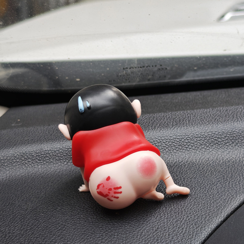 光pp 小新エモ 小新が美也に殴られた クレヨンしんちゃん かわいい ホームデスクトップ 車の装飾品 ギフト|undefined