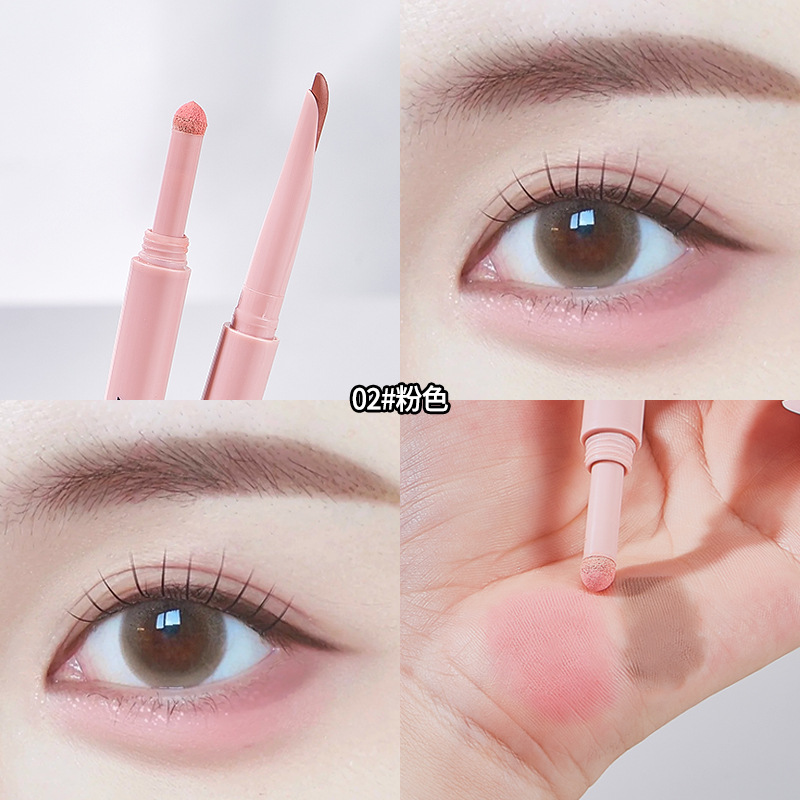 Xie Rui Yue Dual Ends Sleeping Silk Pen Highlight Brilliant Sleeping Silk Pen Down To Hold Maquillage Eye Liner Sleeping Silk Pen Maquillaje de ojos