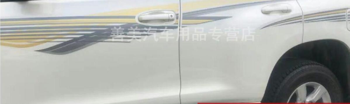 03-19 Model Prado Window Trim Strips, Modified Decorative Strips for Toyota Prado Body, Default Feature