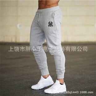 AliExpress spring and autumn new comfortable breathable men's leggings Europe and the United States casual toe men's trousers a generation of hair