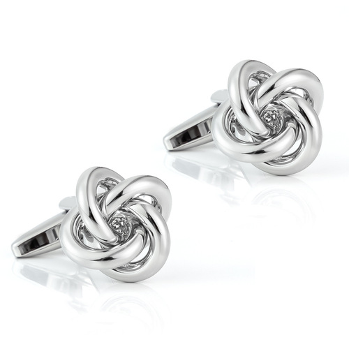 New high-end electroplated mixed-color braided copper metal cufflinks for export, French-style cufflinks for men, wholesale