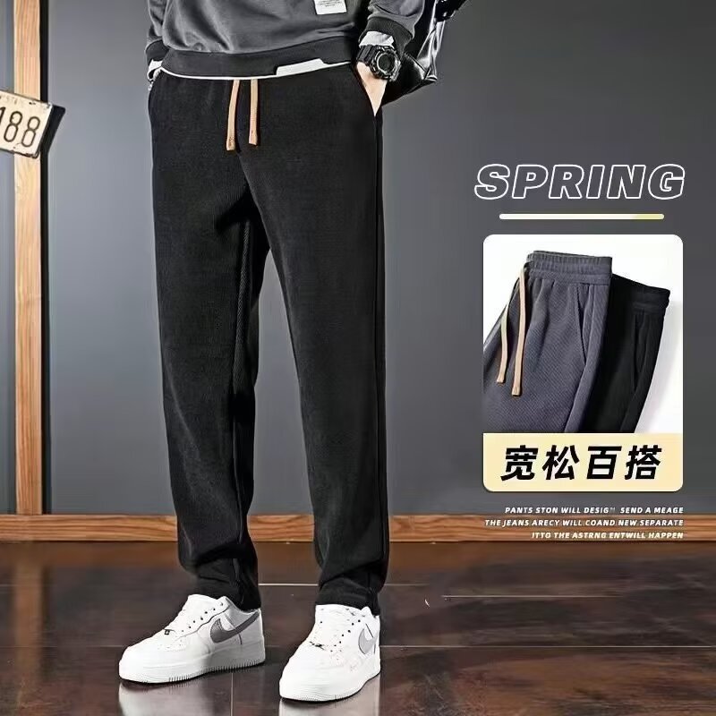 百搭新款男士 牛仔裤时尚气质舒适柔软直筒裤 弹力修身加绒舒适裤|undefined