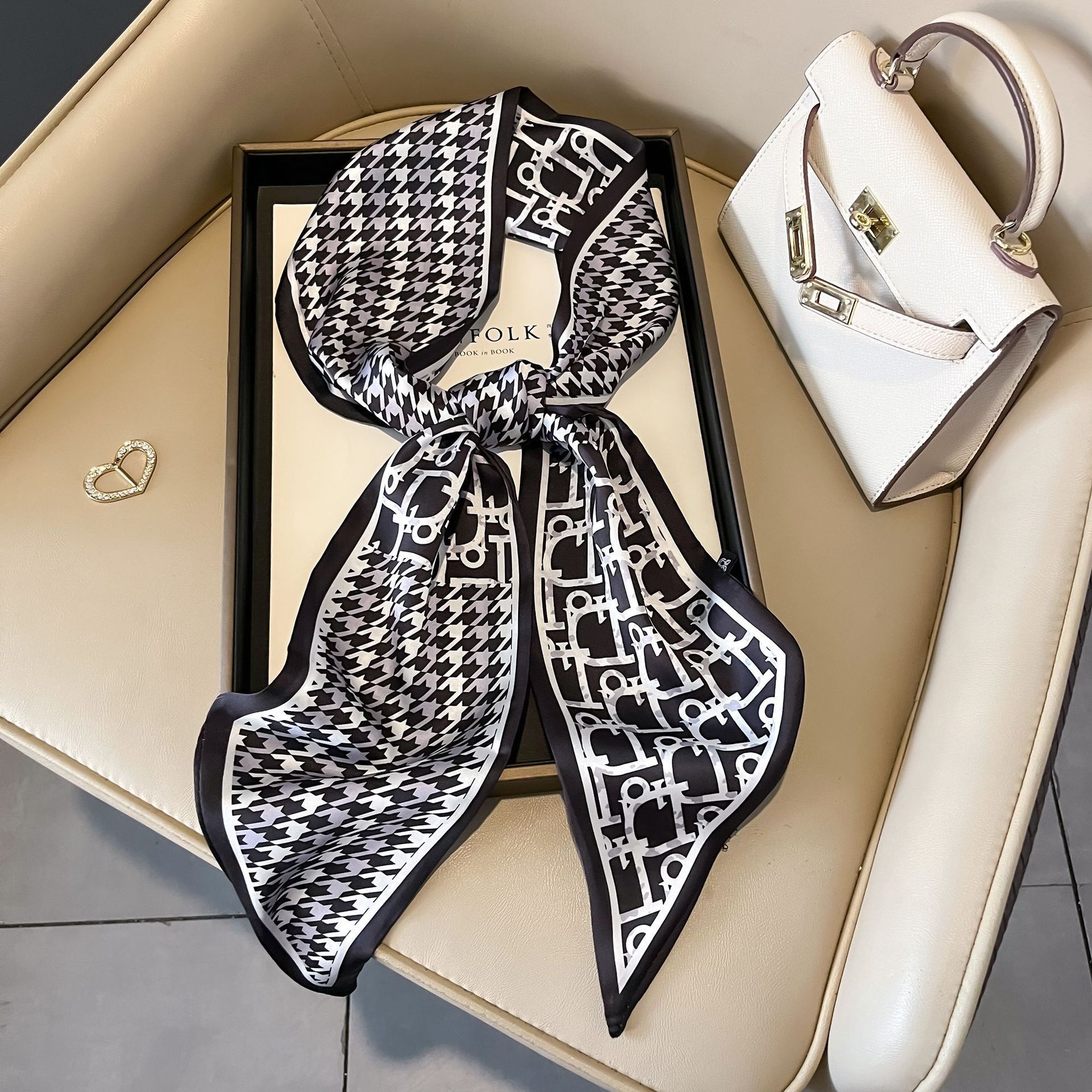 Nuevo caju pequeño cinturón de bufandas onduladas caju multifuncional cinturón de pelo de alta calidad bufandas profesionales