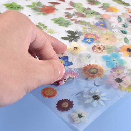 Poppy diy crystal glue mold variety of flower material sticker glue material glue filler