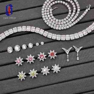 2024 New Hot Sale Monet Garden S925 Sterling Silver Moissanite Earrings Elegant Flower Earrings Premium Sense