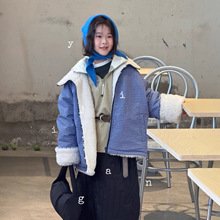 YIJIAN明希童装2025年深秋冬款童外套儿童双面穿外衣潮牌实体批发