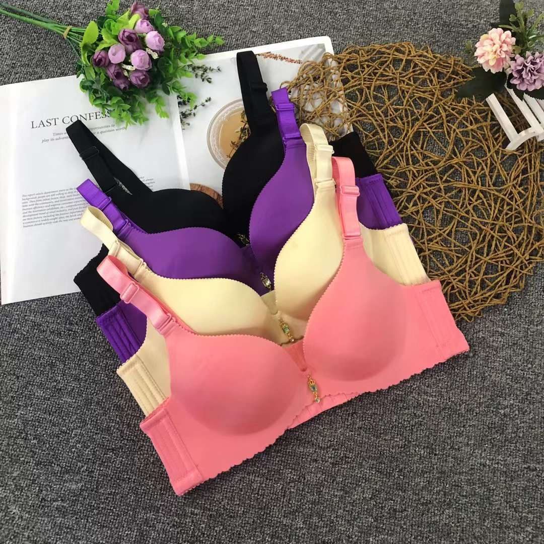 Filipino brillante sujetador ropa interior sin costuras medio grueso de alta calidad se reunieron multi-color multi-tamaño sujetador inalámbrico al por mayor