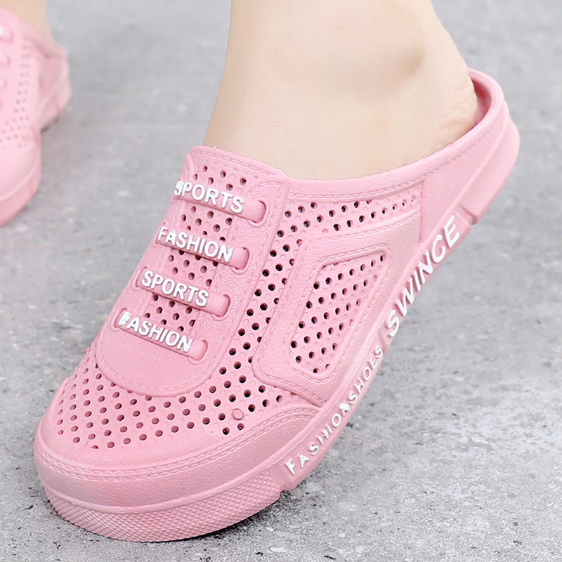 Neue Material Hälfte Baotou Höhle Vogel S Nest Casual Klettern Rafting Big Boy Damen Paar Garten Hausschuhe_voghion.com