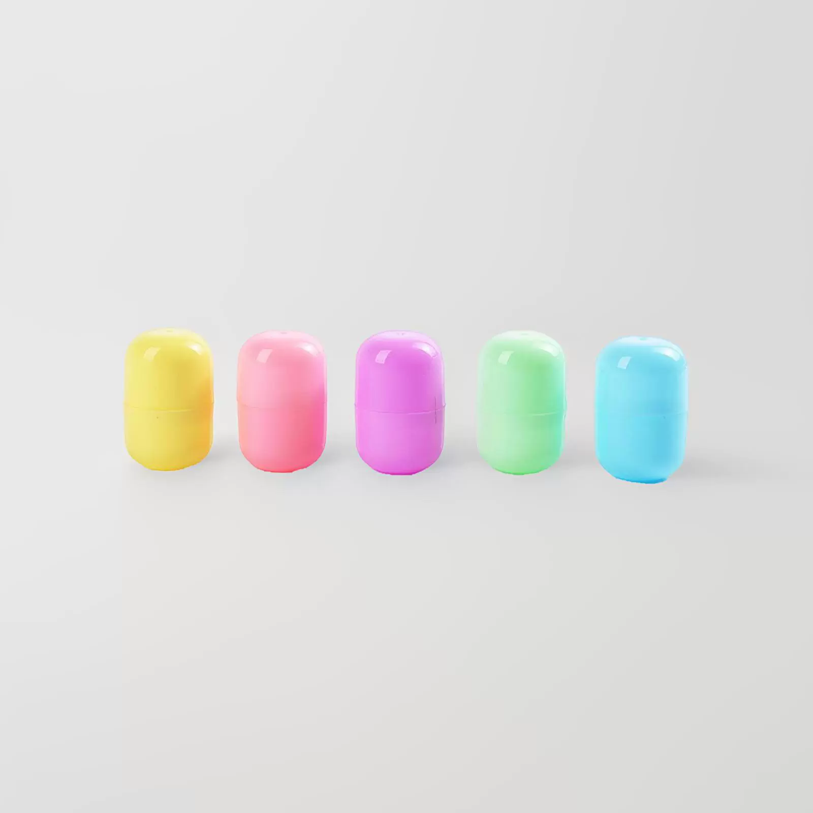 Новая капсула для гашапона 4,7x3,2 см, игрушечная консоль в форме таблетки, овальный корпус из полипропилена, форма яйца