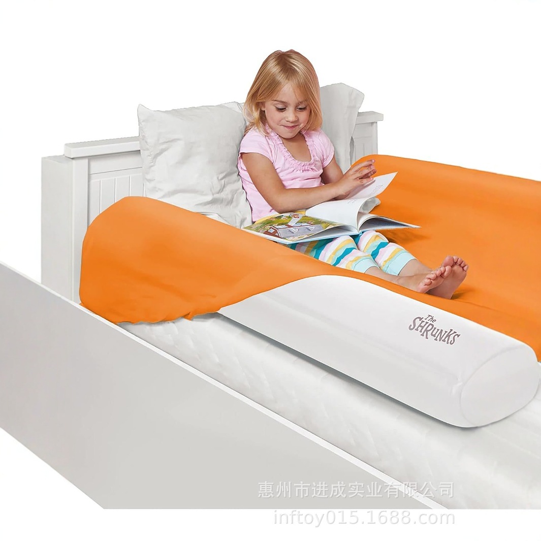 厂家现货宝宝充气床沿PVC儿童床边挡板白色防摔床护栏围栏可调节