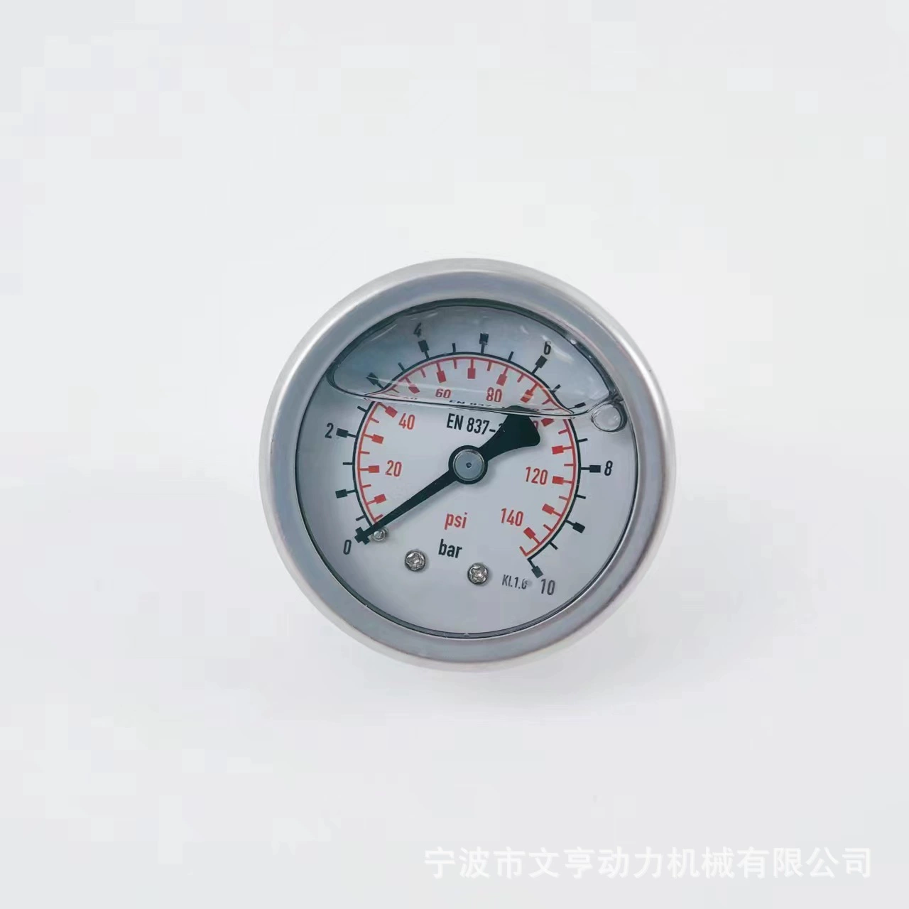 Ynt 50 Осевой интегрированный матовый прецизионный маслонаполненный сейсмический манометр 1,6 класс Wen Heng Power Factory Outlet